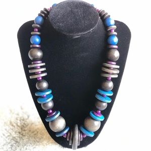 Blue/ Black Necklace.